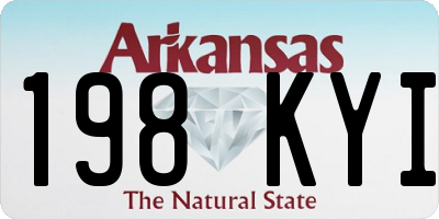 AR license plate 198KYI