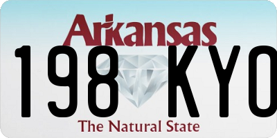 AR license plate 198KYO