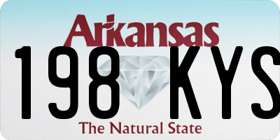 AR license plate 198KYS