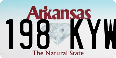 AR license plate 198KYW