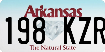 AR license plate 198KZR