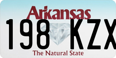 AR license plate 198KZX