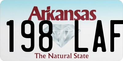 AR license plate 198LAF
