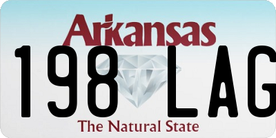 AR license plate 198LAG