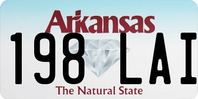 AR license plate 198LAI