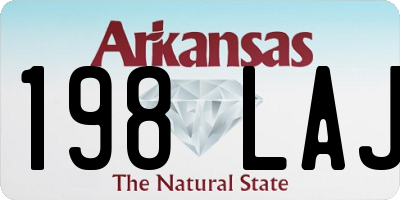 AR license plate 198LAJ