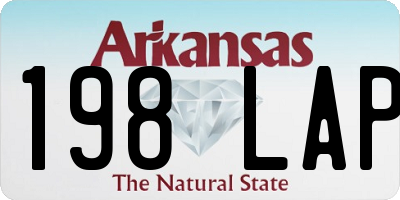 AR license plate 198LAP