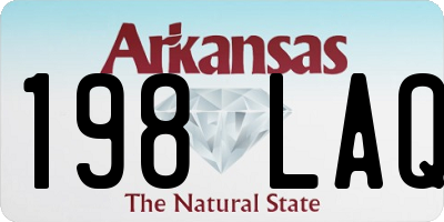 AR license plate 198LAQ