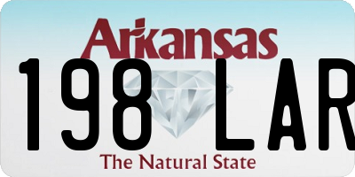 AR license plate 198LAR