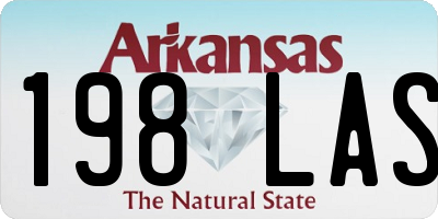 AR license plate 198LAS