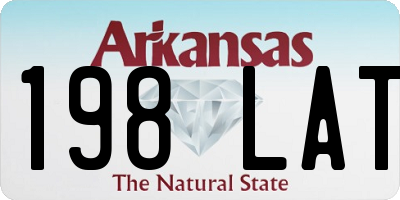 AR license plate 198LAT