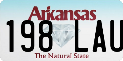 AR license plate 198LAU