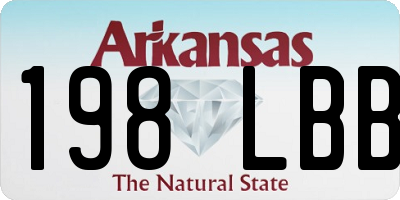 AR license plate 198LBB