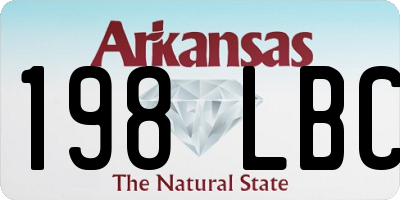AR license plate 198LBC