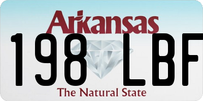AR license plate 198LBF