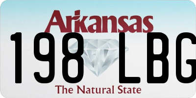 AR license plate 198LBG