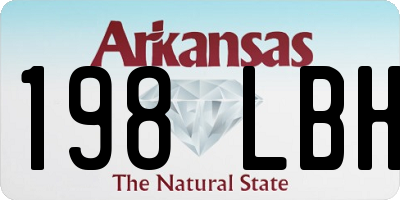 AR license plate 198LBH