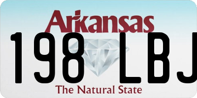 AR license plate 198LBJ
