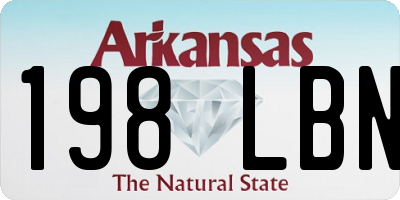 AR license plate 198LBN