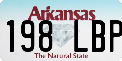 AR license plate 198LBP