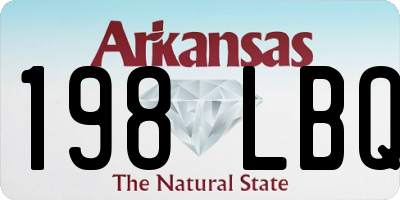 AR license plate 198LBQ