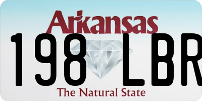 AR license plate 198LBR