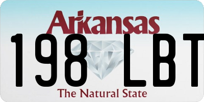 AR license plate 198LBT