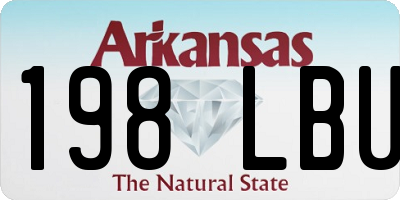 AR license plate 198LBU