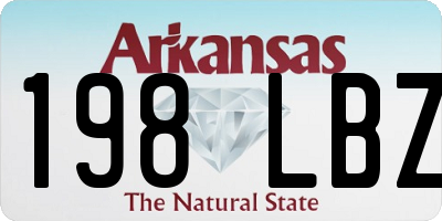 AR license plate 198LBZ