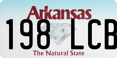 AR license plate 198LCB