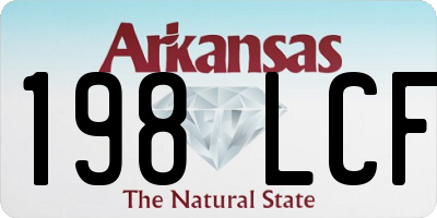 AR license plate 198LCF