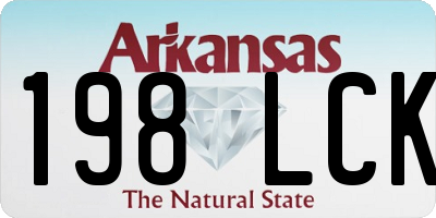 AR license plate 198LCK