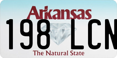 AR license plate 198LCN