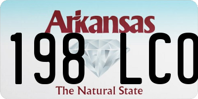 AR license plate 198LCO