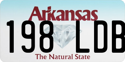 AR license plate 198LDB