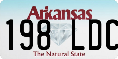 AR license plate 198LDC
