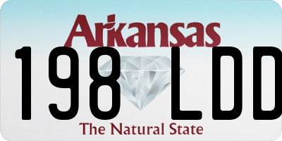 AR license plate 198LDD