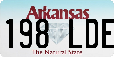 AR license plate 198LDE