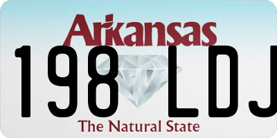 AR license plate 198LDJ
