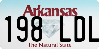 AR license plate 198LDL