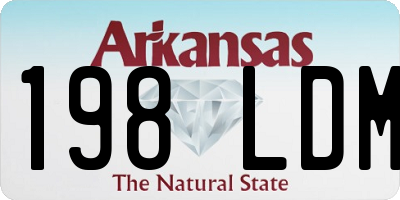 AR license plate 198LDM