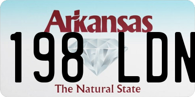 AR license plate 198LDN