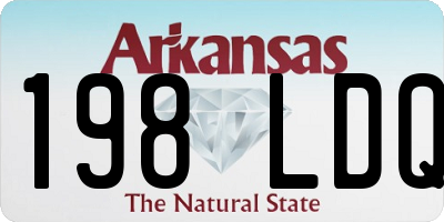 AR license plate 198LDQ