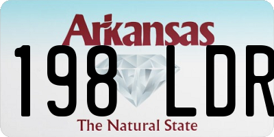 AR license plate 198LDR