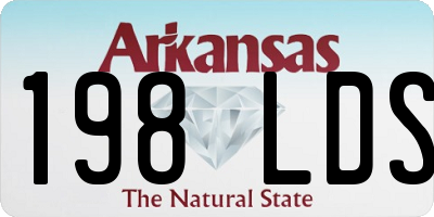 AR license plate 198LDS