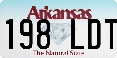 AR license plate 198LDT
