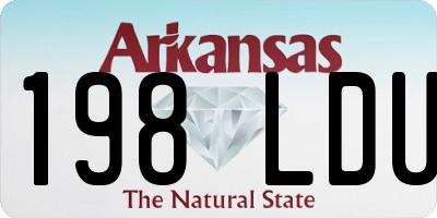 AR license plate 198LDU