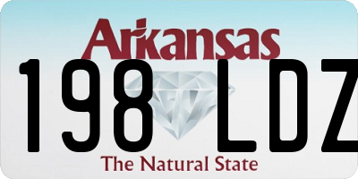 AR license plate 198LDZ