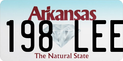 AR license plate 198LEE