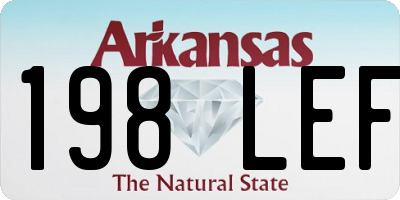 AR license plate 198LEF